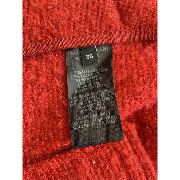 Isabel Marant Wool Mohair Blend Boucle Tweed Jacket Blazer Size 36 Poland - Picture 10 of 16